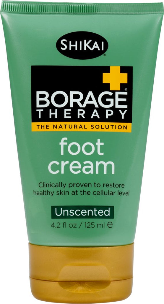 SHIKAI: Borage Therapy Foot Cream Unscented, 4.2 oz